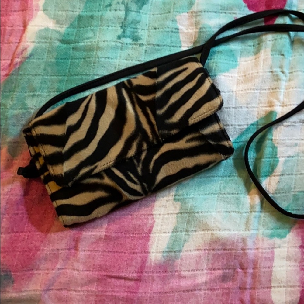 Animal print crossbody bag